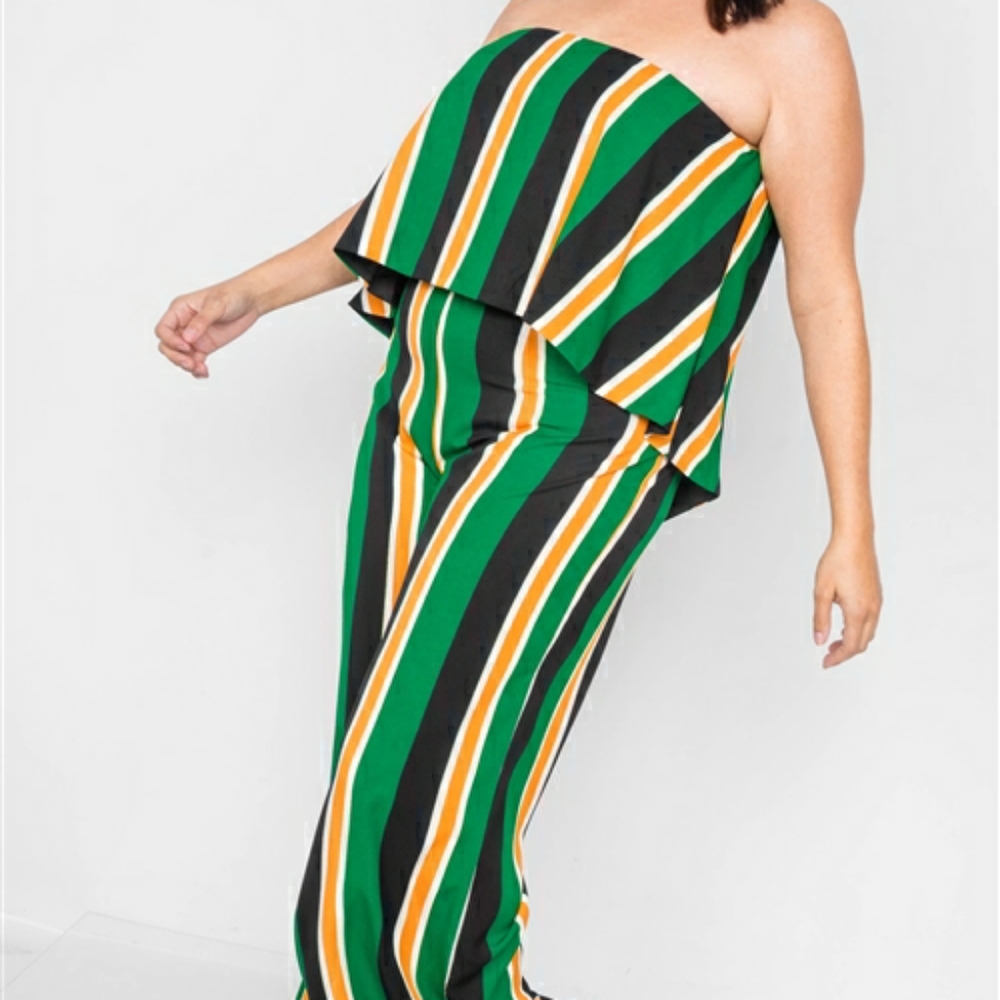 Striped jumpsuit